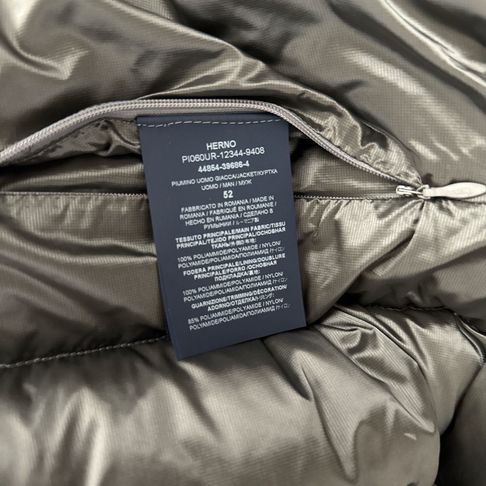Herno Metallic Gray Puffer Jacket - image 4